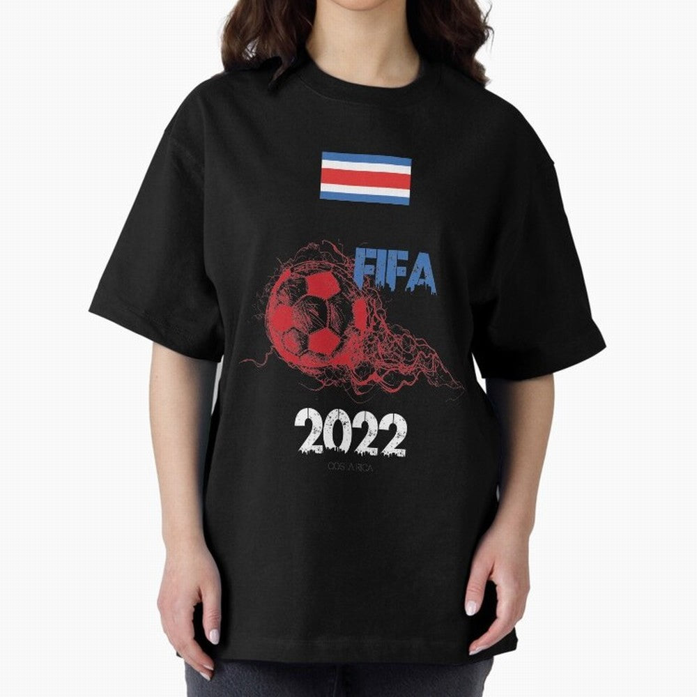 World Cup Qatar 2022 Costa Rica Oversized T-Shirt Discover FIFA World Cup 2026 Group Stage Featuring Mbappe and Neymar, Netherlands Energy, Match Day Excitement, Supporter Culture, Golden Goals and Global Football Passion; Great for Supporters Who