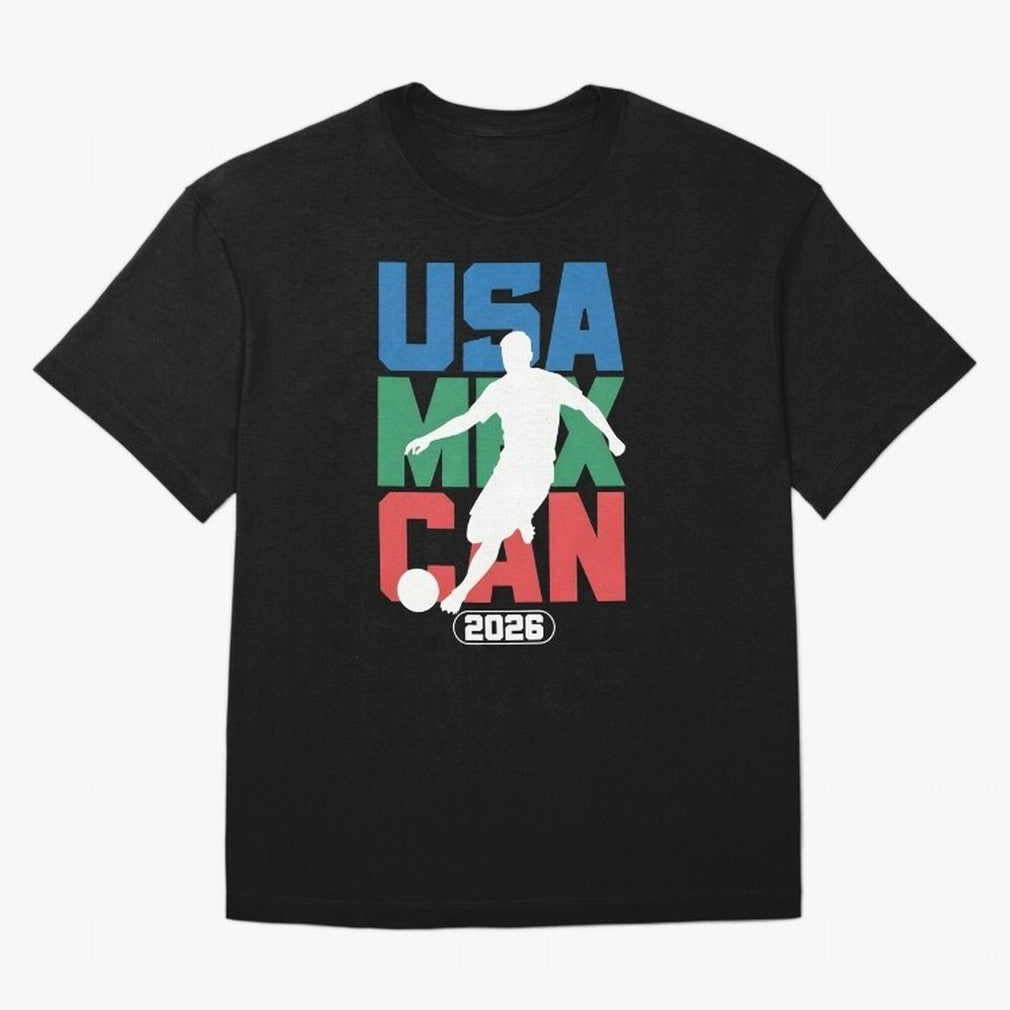 2026 World Cup USA, CAN, MEX Oversized T-Shirt Join the Global Buzz around Global Football Passion for FIFA World Cup 2026, Featuring Haaland and Mbappe, Argentina, France and Brazil, Sports Nostalgia, International Competition, Famous Players and