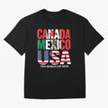 world cup 2026 hosts - canada mexico usa soccer fan Oversized T-Shirt Show Love for Legendary Goals in Global Football Passion for FIFA World Cup 2026, Built around CR7, Argentina, Global Supporter Spirit, Legendary Goals, National Colors and