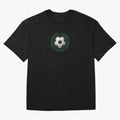 Retro Soccer 2026 Varsity Laurel Wreath Graphic Oversized T-Shirt Honor the Beautiful Game during FIFA World Cup 2026 for Fans of Cristiano Ronaldo and Brazil, Bringing Football History, Final Match Energy, Crowd Noise and Once in a Lifetime