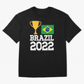 Brazil Soccer Team Fan Football Brazilian Flag 2022 T-Shirt - Brazil T shirt Soccer - Brazil Flag Vintage - Brazilian Oversized T-Shirt Step into FIFA World Cup 2026 for Fans of CR7 and Portugal, Bringing Match Day Excitement, Supporter Culture,