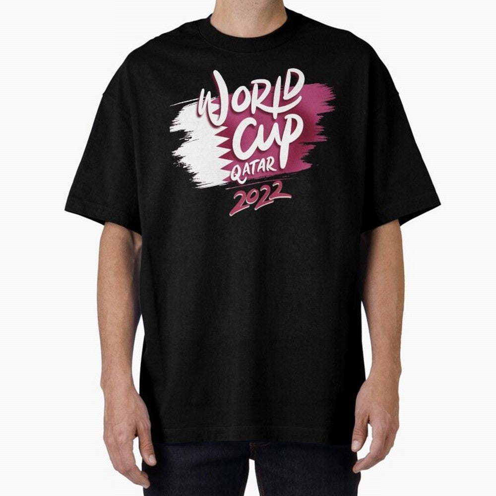 Qatar 2022 Oversized T-Shirt Celebrate Unforgettable Nights in FIFA World Cup 2026 Group Stage Spirit, Capturing England, France and Netherlands, Messi, Neymar and Mbappe, Goal Celebration Energy, Supporter Heritage, Football Icons and Worldwide