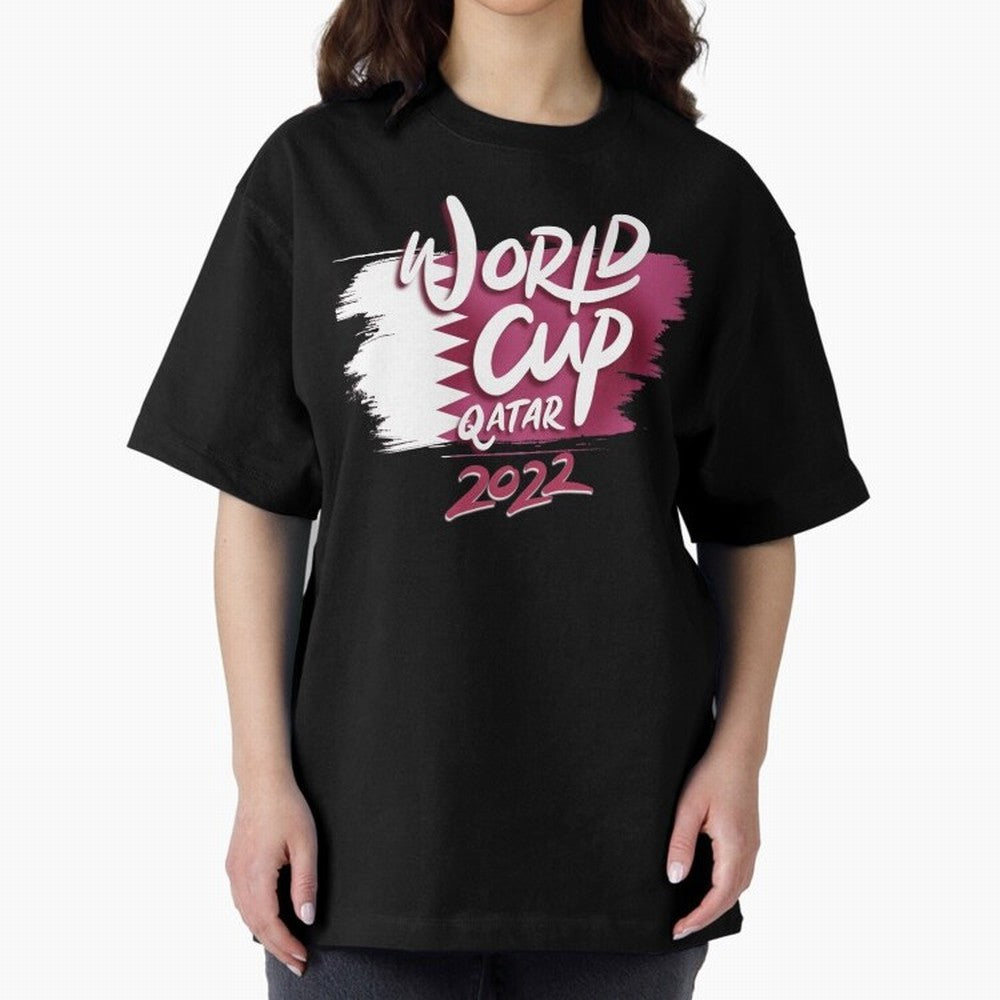 Qatar 2022 Oversized T-Shirt Celebrate Unforgettable Nights in FIFA World Cup 2026 Group Stage Spirit, Capturing England, France and Netherlands, Messi, Neymar and Mbappe, Goal Celebration Energy, Supporter Heritage, Football Icons and Worldwide