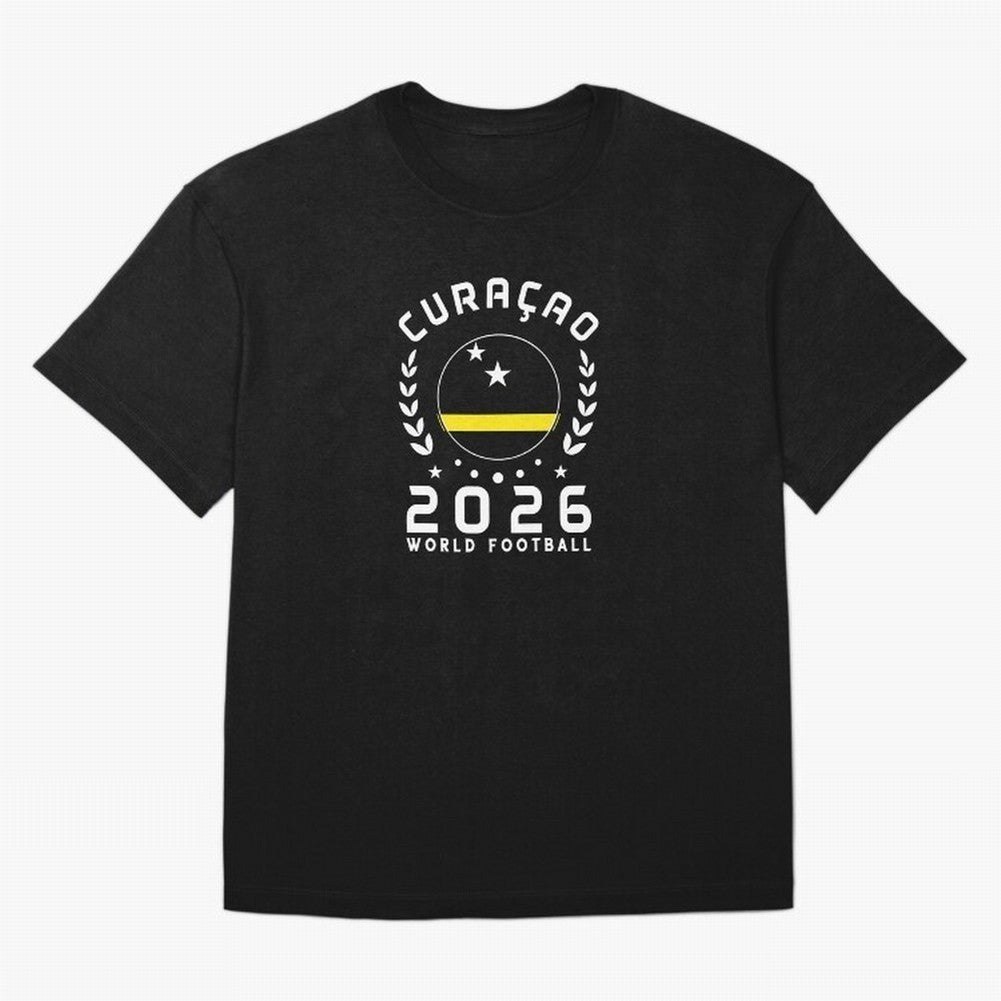 World Cup 2026 Curacao Football Fan Curacaoan Supporter T-Shirt_85310550 Oversized T-Shirt Bring FIFA World Cup 2026 for Fans of Neymar, Haaland and Cristiano Ronaldo and Argentina, Bringing Goal Celebration Energy, Supporter Heritage, Football