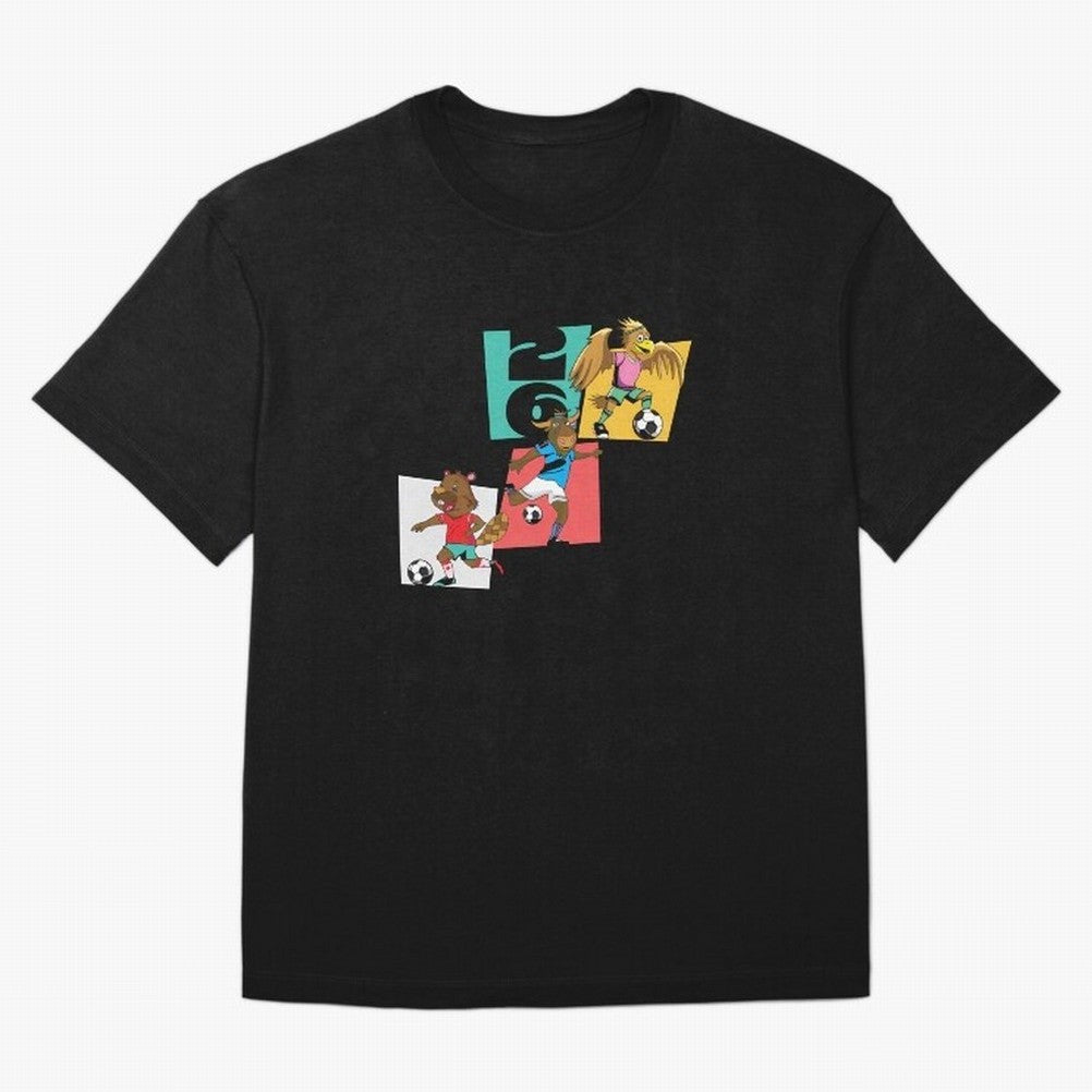 North America Mascots 2 T-Shirt_83568192 Oversized T-Shirt Upgrade Match Day Hype around FIFA World Cup 2026 USA Canada Mexico, CR7, Brazil, Portugal and Argentina, Worldwide Fan Energy, Dramatic Goals, Stadium Lights and Championship Celebrations;