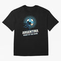 Argentina Heart of the Game ¨C Retro Soccer Fan Design Oversized T-Shirt Step into Global Football Passion for FIFA World Cup 2026 Group Stage, Built around Mbappe and Neymar, Argentina and Brazil, Goal Celebration Energy, Supporter Heritage,