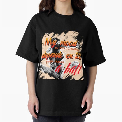 2026 World Cup T-shirt Oversized T-Shirt Enjoy the FIFA World Cup 2026 Group Stage Journey through Cristiano Ronaldo Highlights, Netherlands Pride, Football Festival Excitement, Trophy Ambitions, Country Rivalries and Star Player Buzz; Made for Die