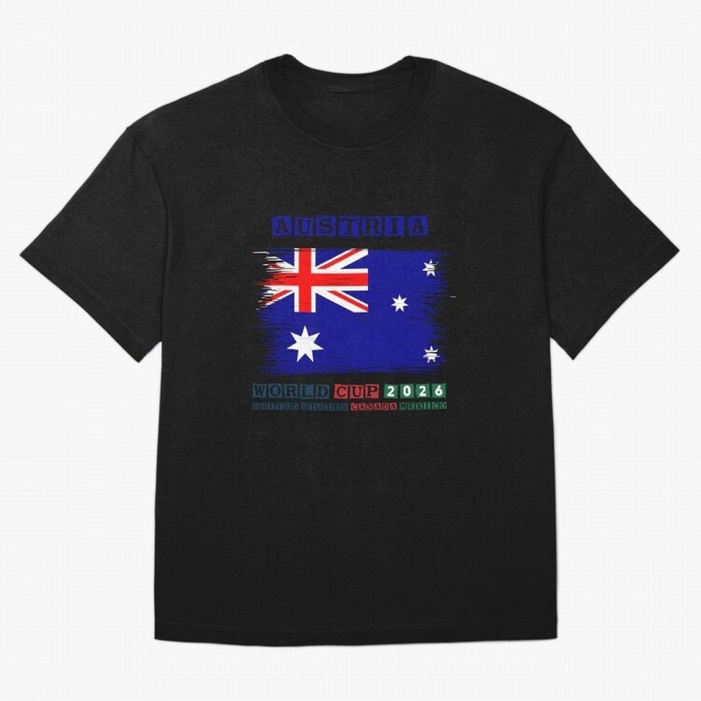 AUSTRIA WORLD CUP 2026 Oversized T-Shirt Follow the Final Road of Match Day Hype around FIFA World Cup 2026 USA Canada Mexico, Cristiano Ronaldo, Netherlands, Classic Soccer Heritage, Championship Pressure, Fan Loyalty and International Pride;