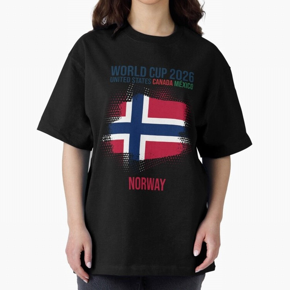 NORWAY WORLD CUP 2026 Oversized T-Shirt Get Ready for the FIFA World Cup 2026 USA Canada Mexico Journey through Neymar Highlights, Argentina Pride, Supporter Pride, Iconic Celebrations, Legendary Names and Global Match Day Energy; Created for Match