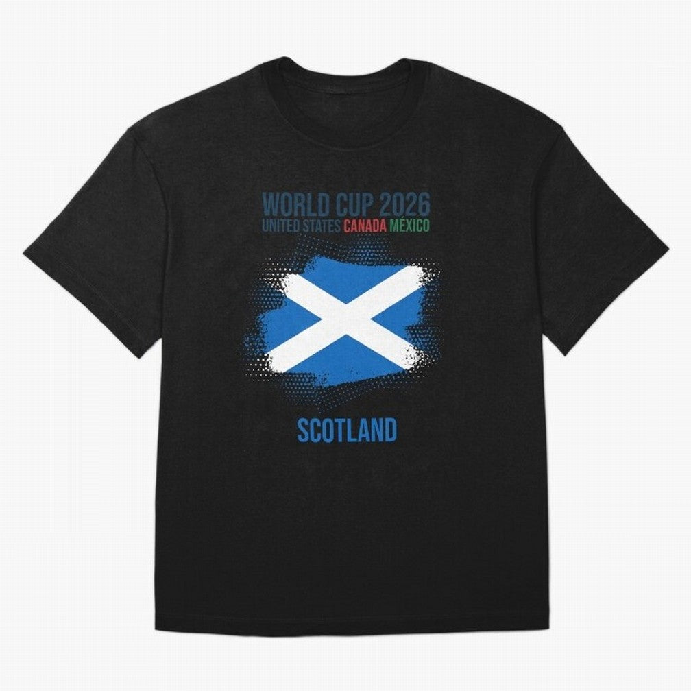 SCOTLAND WORLD CUP 2026 Oversized T-Shirt Fuel the Hype around FIFA World Cup 2026 for Fans of Messi, CR7 and Mbappe and Germany, Bringing Global Supporter Spirit, Legendary Goals, National Colors and Tournament Celebration; Great for Watch
