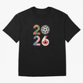 2026 Football Countries Design ¨C USA, Canada & Mexico Inspired Art Oversized T-Shirt Show Championship Spirit for Match Day Hype around FIFA World Cup 2026 USA Canada Mexico, Mbappe and Neymar, England and Germany, Match Day Excitement, Supporter