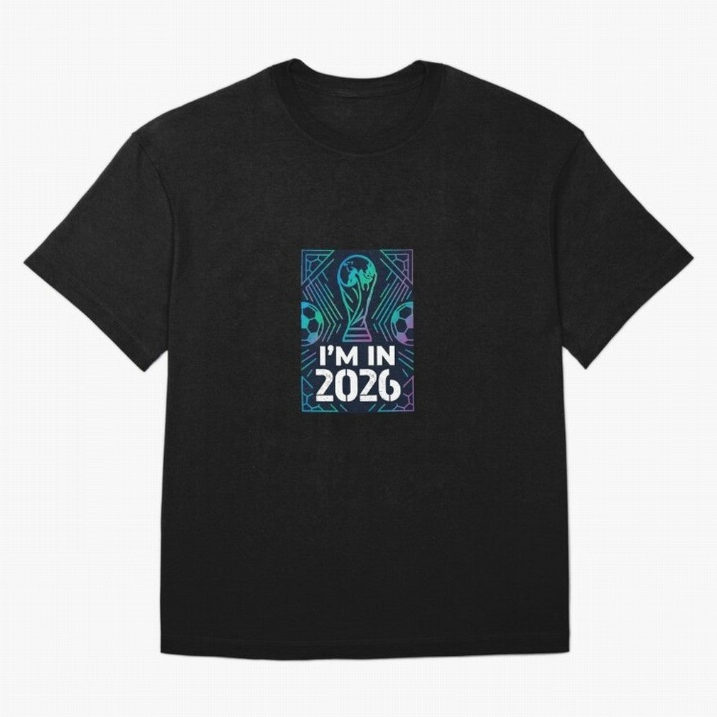 World Cup 2026 Oversized T-Shirt Celebrate Football Heritage in Match Day Hype around FIFA World Cup 2026 Group Stage, Mbappe, Netherlands, Worldwide Fan Energy, Dramatic Goals, Stadium Lights and Championship Celebrations; Perfect for Fans,