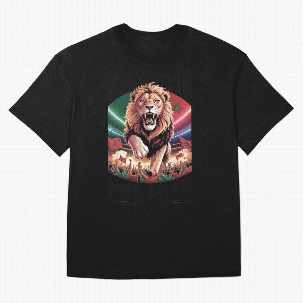 Morocco Football - One Nation, One Roar Oversized T-Shirt Make Game Day About Global Football Passion for FIFA World Cup 2026, Filled with CR7, Argentina and Brazil, Football History, Final Match Energy, Crowd Noise and Once in a Lifetime Moments;