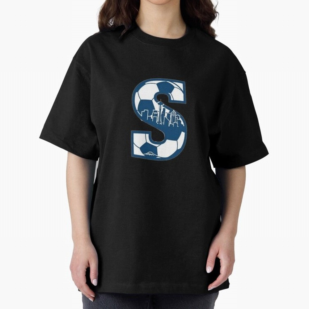 Seattle Soccer 2026 Oversized T-Shirt Turn Up for Global Football Passion for FIFA World Cup 2026 USA Canada Mexico, Featuring Messi, Neymar and Mbappe, Spain and Netherlands, Goal Celebration Energy, Supporter Heritage, Football Icons and