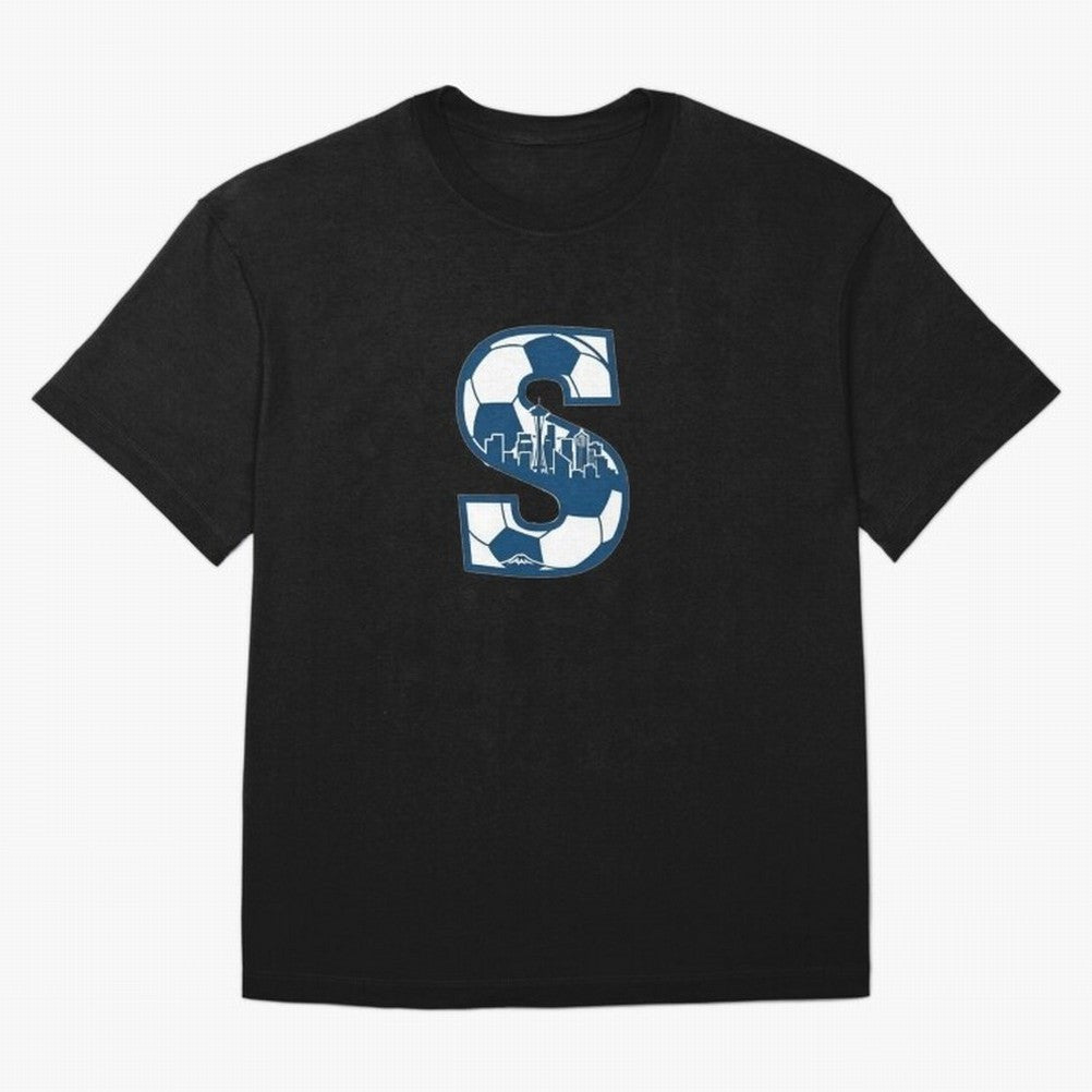 Seattle Soccer 2026 Oversized T-Shirt Turn Up for Global Football Passion for FIFA World Cup 2026 USA Canada Mexico, Featuring Messi, Neymar and Mbappe, Spain and Netherlands, Goal Celebration Energy, Supporter Heritage, Football Icons and
