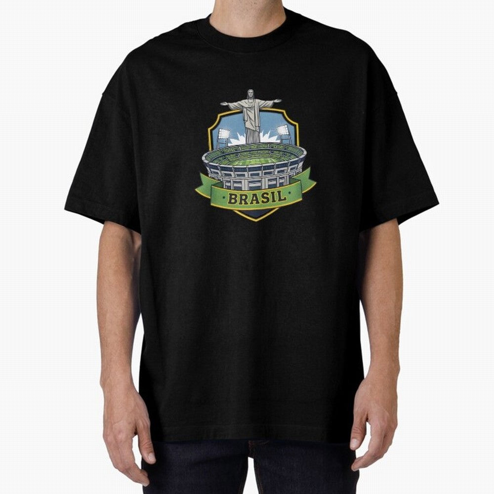 Brazil - World Cup 2026 Oversized T-Shirt Build FIFA World Cup 2026 Group Stage Spirit, Made for Netherlands, Messi, Soccer Culture, Superstar Moments, National Team Dreams and Competitive Fire; Perfect for People Who Love Argentina, Brazil,