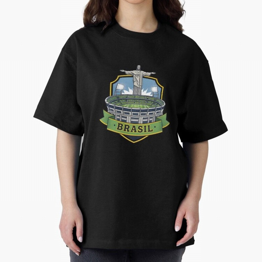 Brazil - World Cup 2026 Oversized T-Shirt Build FIFA World Cup 2026 Group Stage Spirit, Made for Netherlands, Messi, Soccer Culture, Superstar Moments, National Team Dreams and Competitive Fire; Perfect for People Who Love Argentina, Brazil,