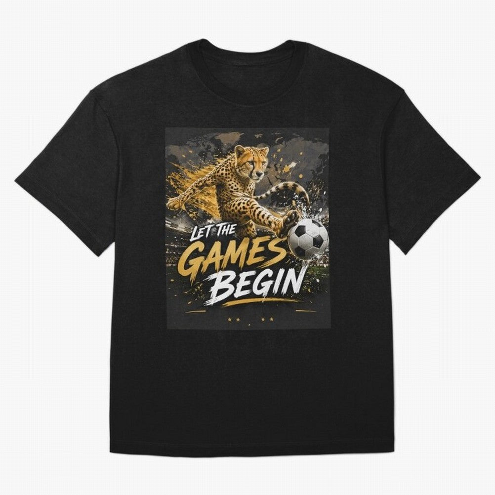 Let The Games Begin-World Cup Soccer @026 Oversized T-Shirt Enjoy Match Day Hype around FIFA World Cup 2026 USA Canada Mexico, Messi, CR7 and Mbappe, Brazil, Portugal and Argentina, Classic Soccer Heritage, Championship Pressure, Fan Loyalty and