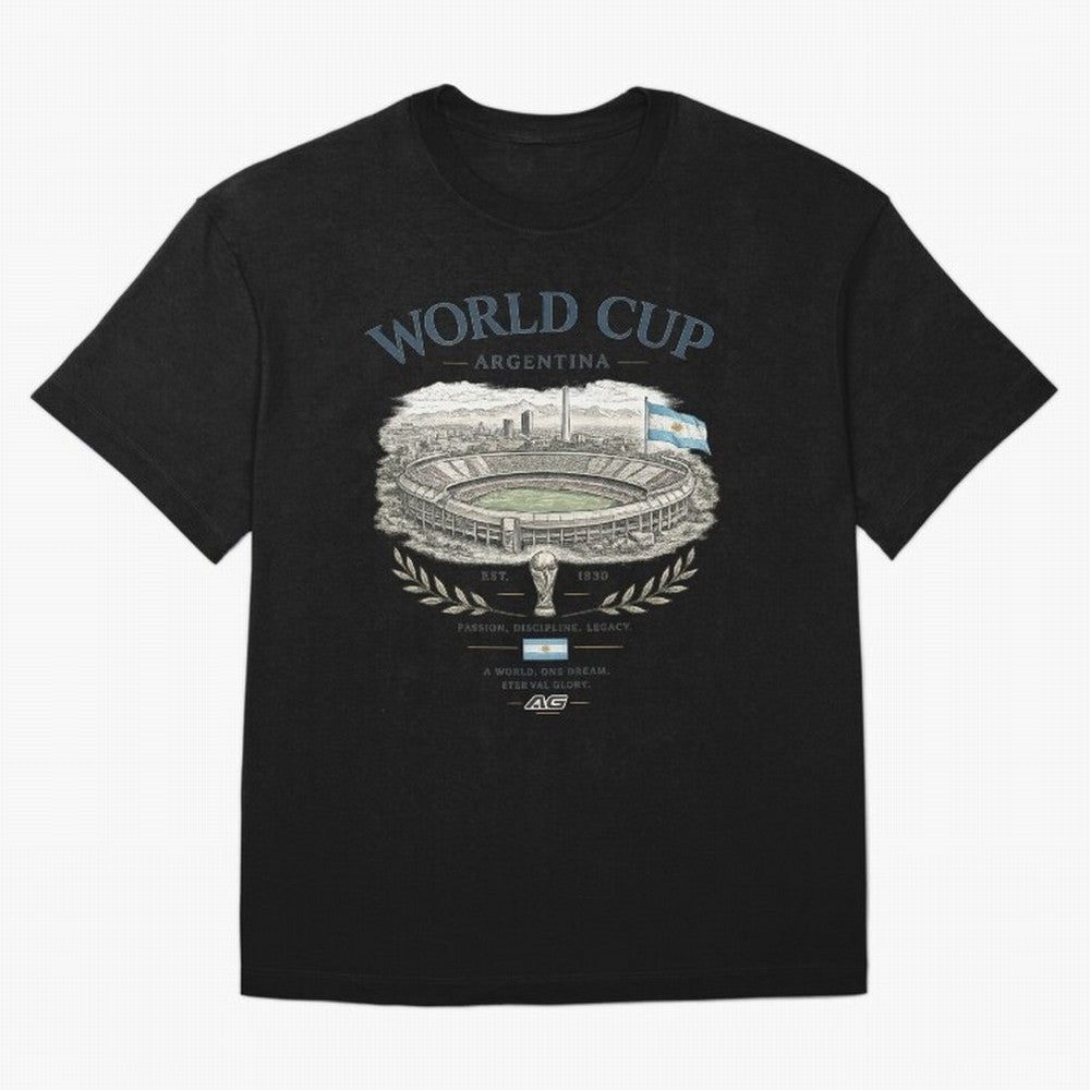 Argentina World Cup Vintage Streetwear Oversized T-Shirt Support FIFA World Cup 2026 Spirit, Connected to France and Portugal, Neymar, Haaland and Cristiano Ronaldo, Soccer Culture, Superstar Moments, National Team Dreams and Competitive Fire;