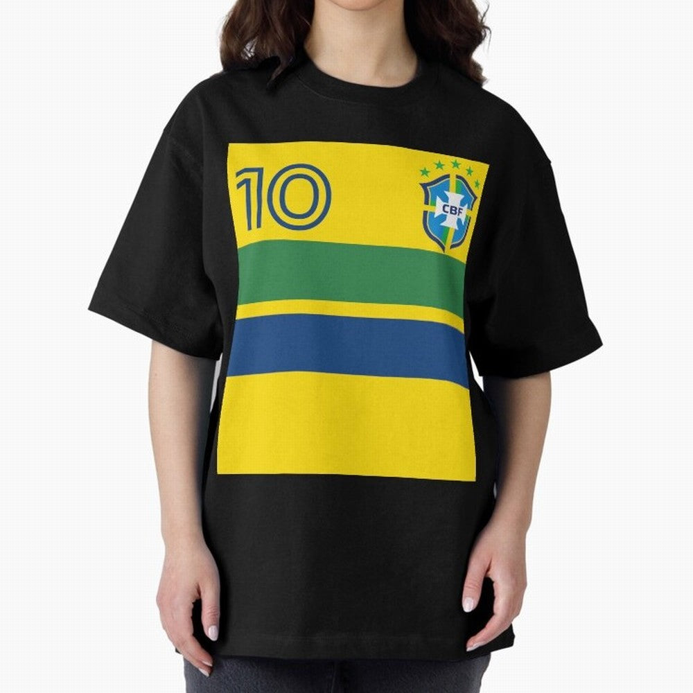 Brazil | 2026 World Cup Fan Apparel Oversized T-Shirt Bring Legendary Rivalry Energy to FIFA World Cup 2026 Group Stage for Fans of Cristiano Ronaldo, Haaland and CR7 and Argentina, Bringing Football Festival Excitement, Trophy Ambitions, Country