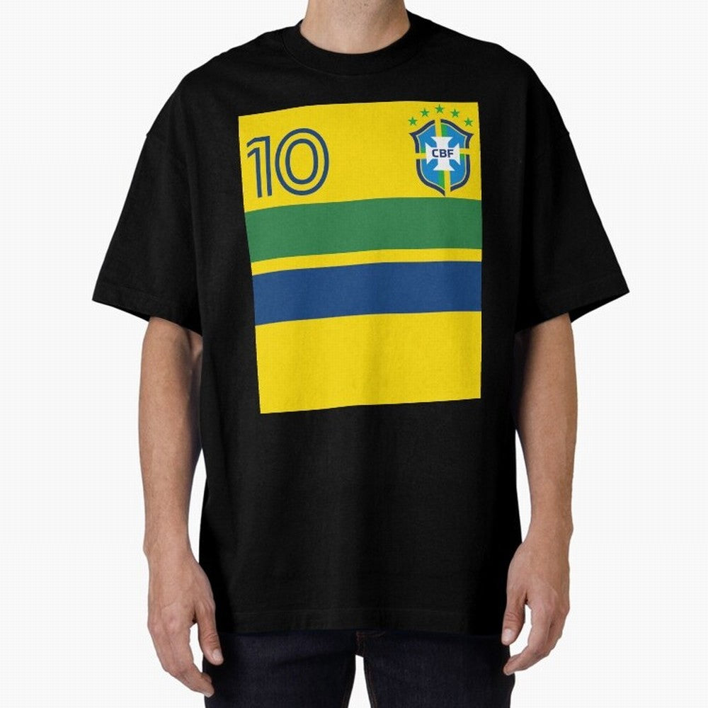 Brazil | 2026 World Cup Fan Apparel Oversized T-Shirt Bring Legendary Rivalry Energy to FIFA World Cup 2026 Group Stage for Fans of Cristiano Ronaldo, Haaland and CR7 and Argentina, Bringing Football Festival Excitement, Trophy Ambitions, Country