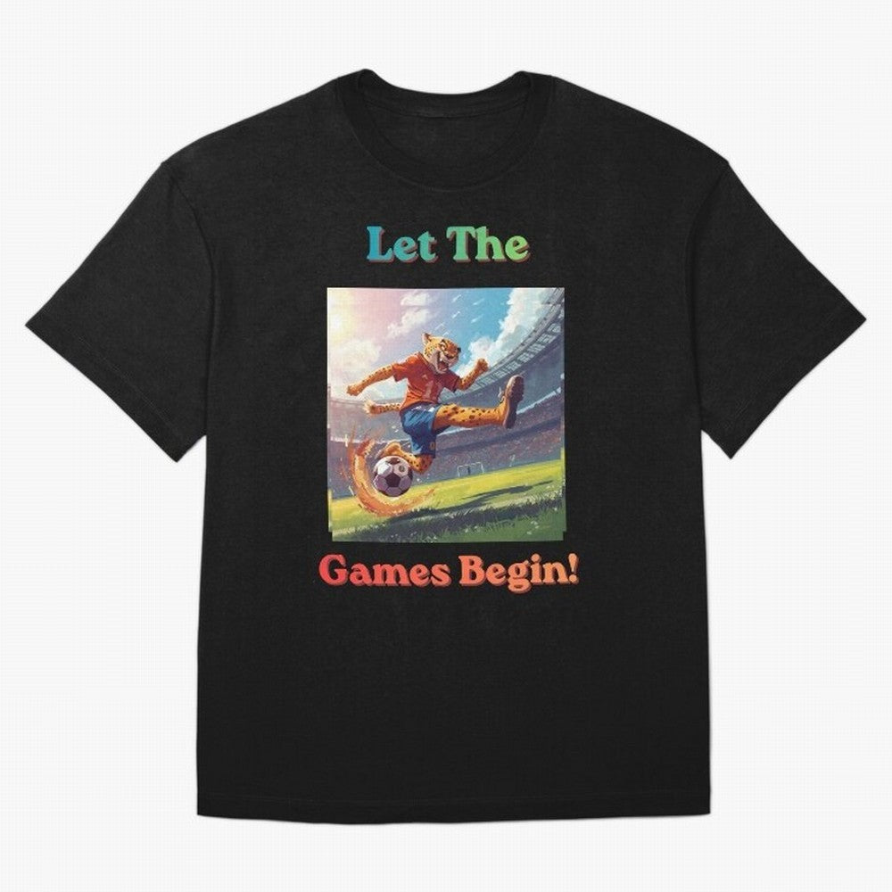 Let The Games Begin ¨C World Cup Soccer 2026 Oversized T-Shirt Honor the Beautiful Game during FIFA World Cup 2026 for Fans of Messi, CR7 and Mbappe and Germany, Bringing Stadium Chants, National Pride, Trophy Dreams and Unforgettable Football