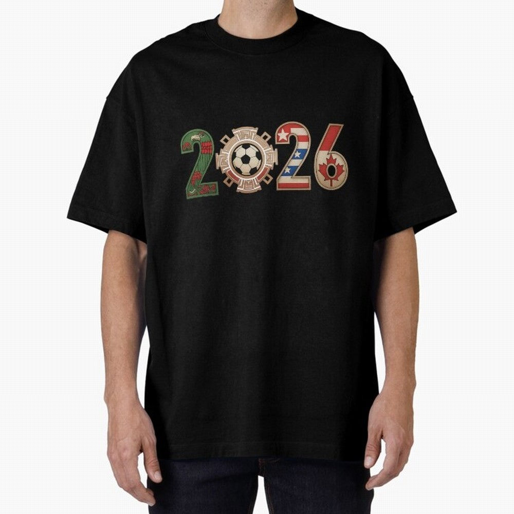 2026 Oversized T-Shirt Fuel Your Fan Pride for FIFA World Cup 2026 Group Stage Filled with Cristiano Ronaldo, Haaland and CR7, Brazil, Portugal and Argentina Energy, Tournament Hype, Historic Matchups, Family Viewing Parties and Global Sports