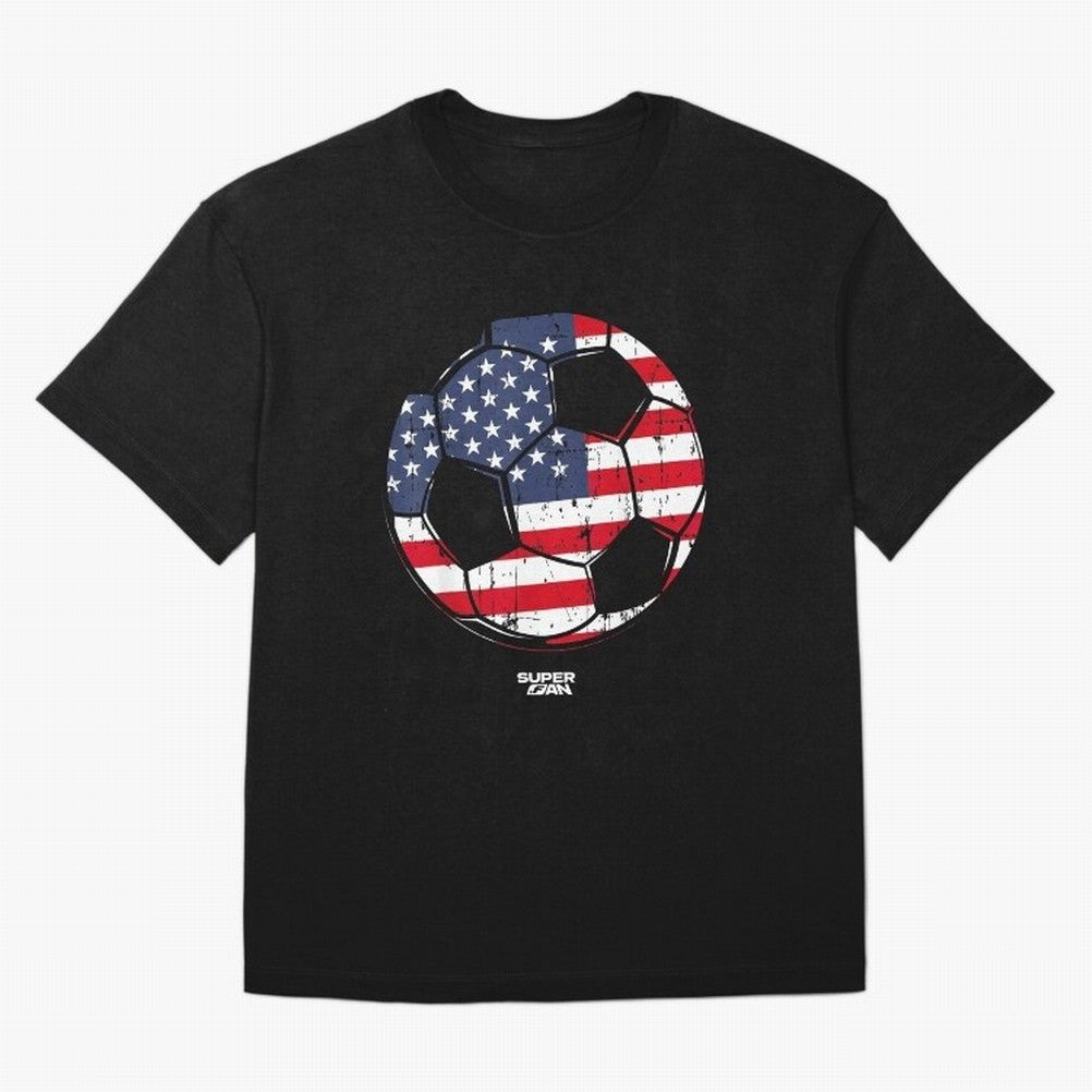 2026 USA Soccer Fan World Cup Oversized T-Shirt Celebrate Fan Culture around FIFA World Cup 2026 for Fans of Haaland and Mbappe and Argentina, Bringing Tournament Hype, Historic Matchups, Family Viewing Parties and Global Sports Pride; Perfect for