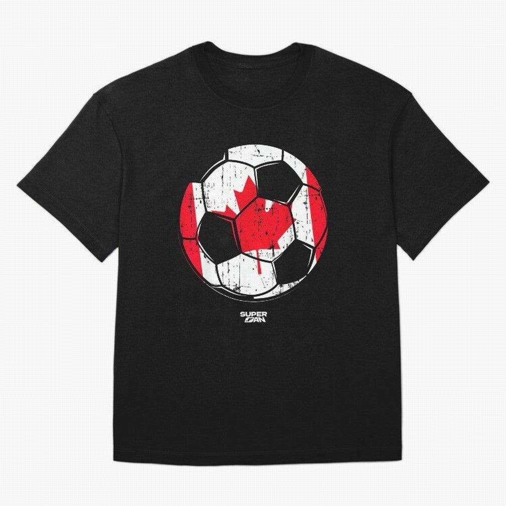 2026 Canada Soccer Fan World Cup Oversized T-Shirt Capture Stadium Memories from FIFA World Cup 2026 USA Canada Mexico for Fans of Messi and Cristiano Ronaldo and England, Bringing Supporter Pride, Iconic Celebrations, Legendary Names and Global