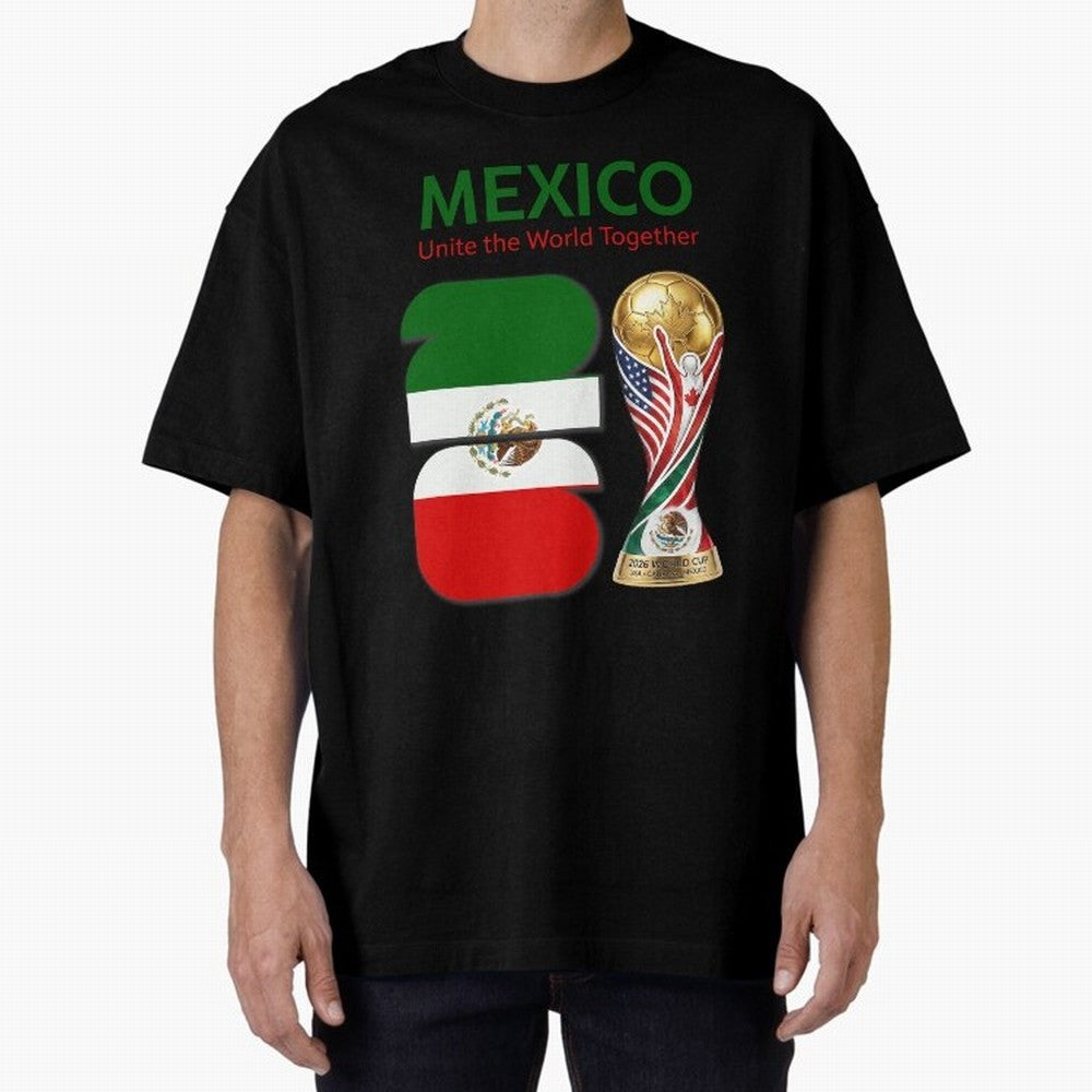 World Cup 2026, IMG 022, MEXICO 001 Oversized T-Shirt Honor Football Greatness during FIFA World Cup 2026 for Fans of Messi, Neymar and Mbappe and Netherlands, Bringing Classic Soccer Heritage, Championship Pressure, Fan Loyalty and International