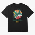South Africa 2026 Oversized T-Shirt Bring Trophy Dreams to Global Football Passion for FIFA World Cup 2026 Group Stage, Connected to Cristiano Ronaldo, Haaland and CR7, England, France and Netherlands, Stadium Memories, Football Loyalty,
