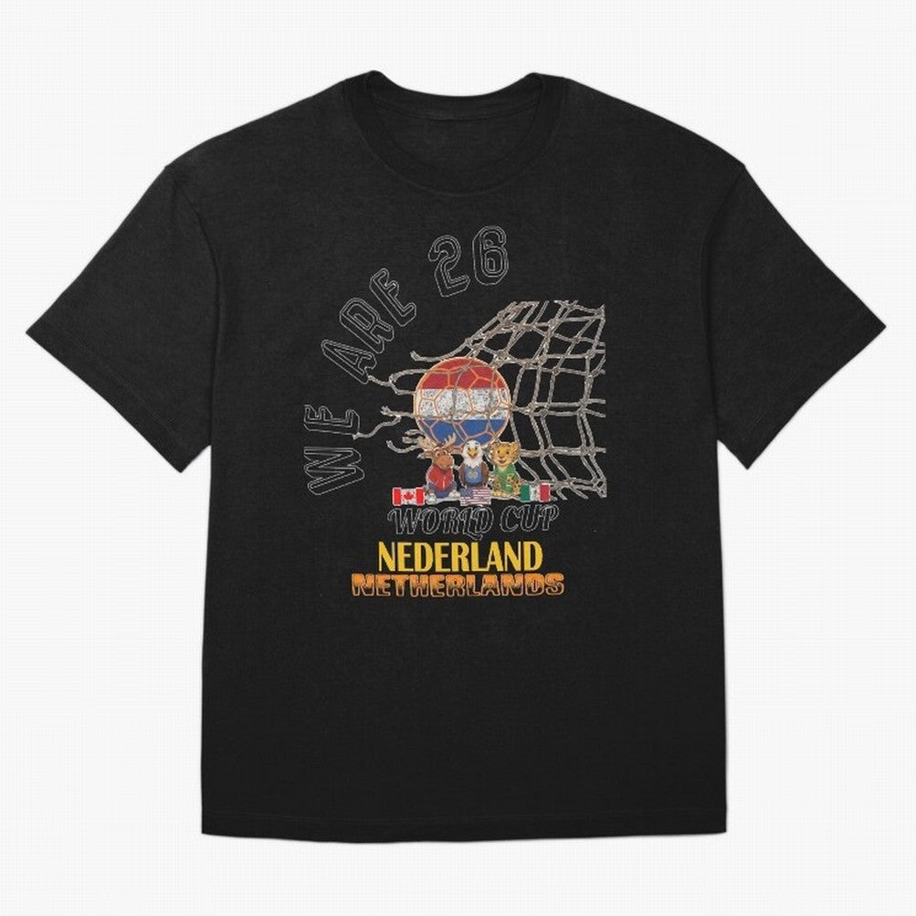 World cup 26 - Netherlands Oversized T-Shirt Feel the Roar of FIFA World Cup 2026 Group Stage Made for Cristiano Ronaldo, France and Portugal Energy, Vintage Soccer Flavor, Modern Football Stars, National Flags and Final Night Emotion; Created for