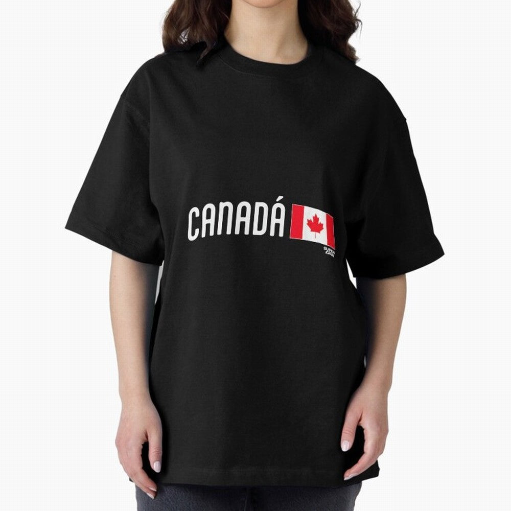 2026 Canada Soccer Fan World Cup Oversized T-Shirt Fuel Your Fan Pride for FIFA World Cup 2026 Group Stage Spirit, with France, Messi, Football History, Final Match Energy, Crowd Noise and Once in a Lifetime Moments; Created for Match Day Parties,