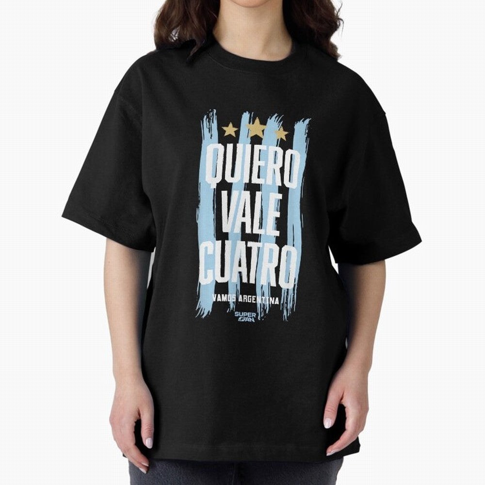 Argentinian Soccer Fan World Cup 2026 Oversized T-Shirt Make the Season About FIFA World Cup 2026 Group Stage Driven by CR7 and Messi, France and Portugal Energy, Worldwide Fan Energy, Dramatic Goals, Stadium Lights and Championship Celebrations;