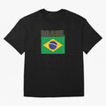 Brasil Flag Oversized T-Shirt Join Supporters Worldwide for FIFA World Cup 2026 for Fans of Messi, Neymar and Mbappe and Argentina, France and Brazil, Bringing Champion Mindset, Group Stage Buzz, Knockout Tension and Passionate Fan Culture; Created