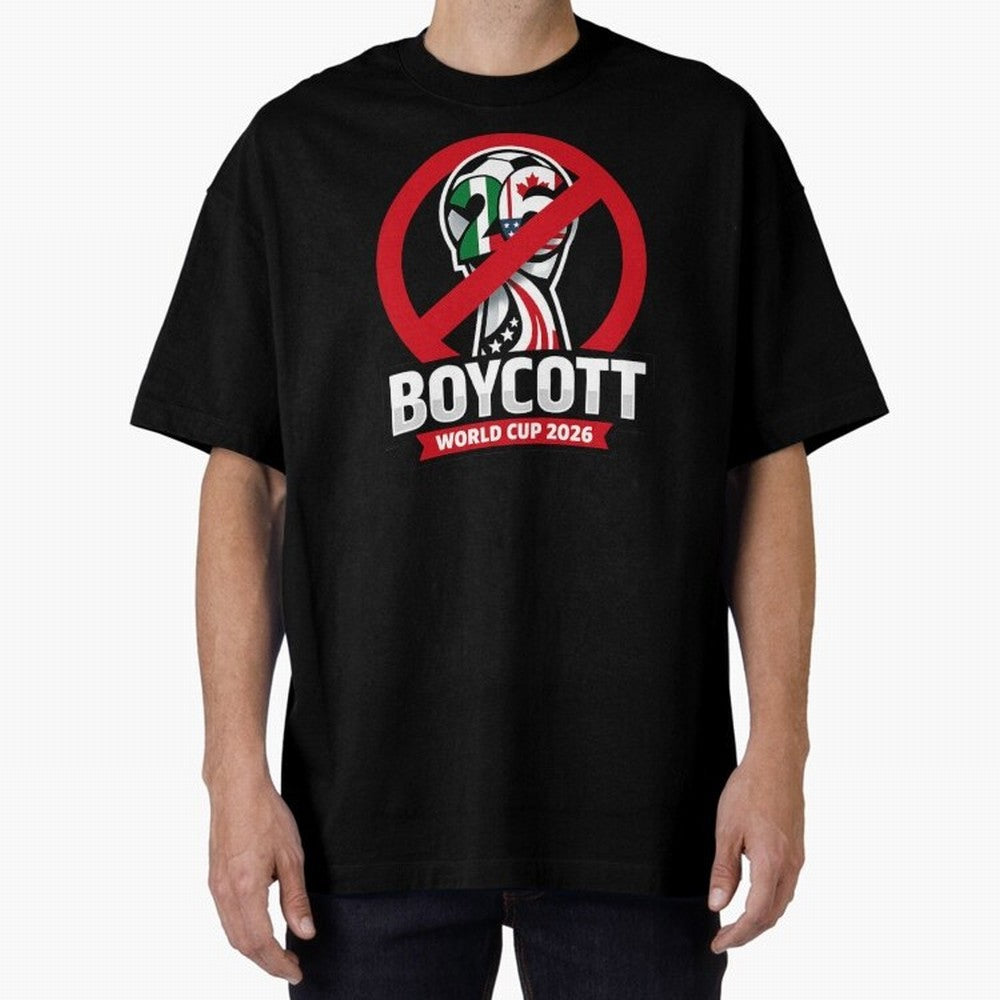 Boycott 2026 World Cup Oversized T-Shirt Support Iconic Players in the FIFA World Cup 2026 Group Stage Journey through Neymar, Haaland and Cristiano Ronaldo Highlights, Netherlands Pride, Global Supporter Spirit, Legendary Goals, National Colors