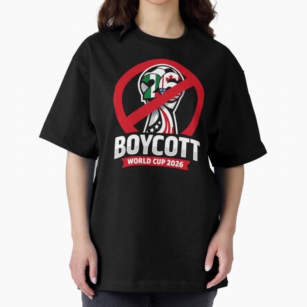 Boycott 2026 World Cup Oversized T-Shirt Support Iconic Players in the FIFA World Cup 2026 Group Stage Journey through Neymar, Haaland and Cristiano Ronaldo Highlights, Netherlands Pride, Global Supporter Spirit, Legendary Goals, National Colors