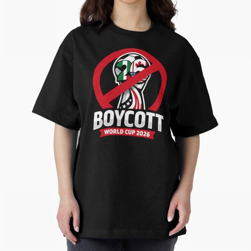 Boycott 2026 World Cup Oversized T-Shirt Support Iconic Players in the FIFA World Cup 2026 Group Stage Journey through Neymar, Haaland and Cristiano Ronaldo Highlights, Netherlands Pride, Global Supporter Spirit, Legendary Goals, National Colors