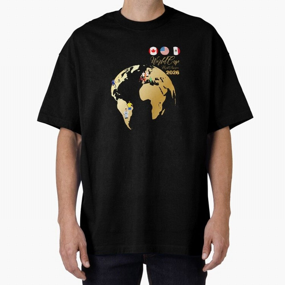 World Cup 2026 T-Shirt_70890629 Oversized T-Shirt Remember Iconic Moments from Match Day Hype around FIFA World Cup 2026, Cristiano Ronaldo, Brazil, Soccer Culture, Superstar Moments, National Team Dreams and Competitive Fire; Ideal for Passionate