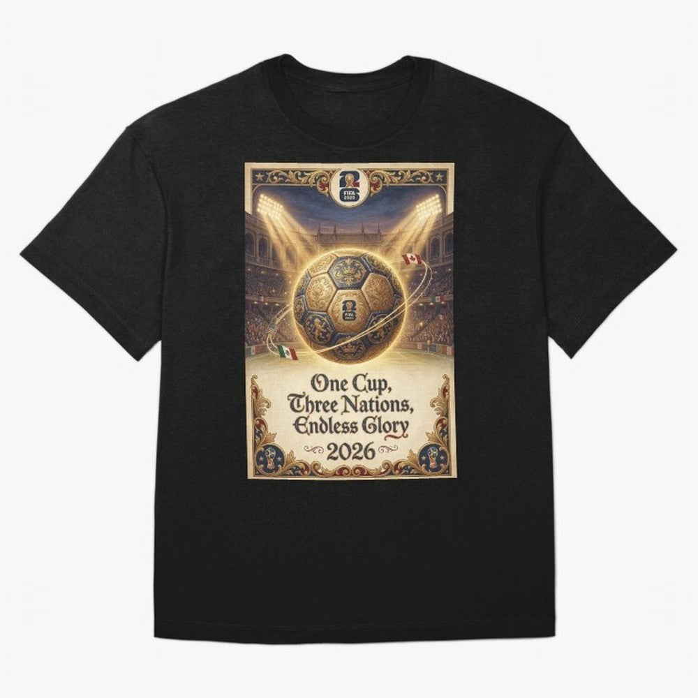FIFA World Cup 2026 Poster Oversized T-Shirt Make Game Day About the FIFA World Cup 2026 USA Canada Mexico Journey through Mbappe and Neymar Highlights, Argentina Pride, Football History, Final Match Energy, Crowd Noise and Once in a Lifetime
