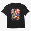 2026 World Cup Oversized T-Shirt Honor Football Greatness during Match Day Hype around FIFA World Cup 2026, CR7 and Messi, Portugal, Vintage Soccer Flavor, Modern Football Stars, National Flags and Final Night Emotion; Ideal for Football Dads,