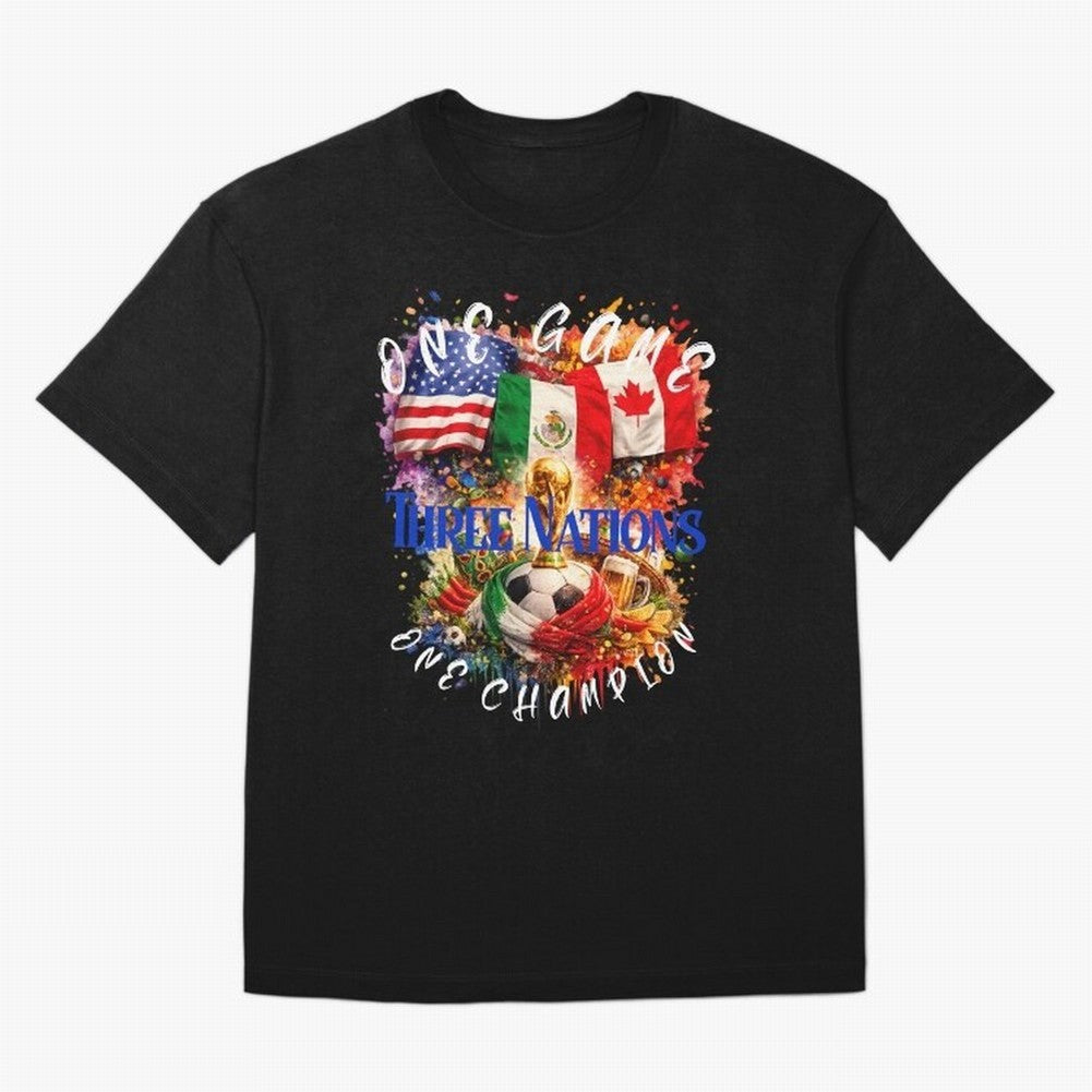 2026 World Cup Oversized T-Shirt Honor Football Greatness during Match Day Hype around FIFA World Cup 2026, CR7 and Messi, Portugal, Vintage Soccer Flavor, Modern Football Stars, National Flags and Final Night Emotion; Ideal for Football Dads,