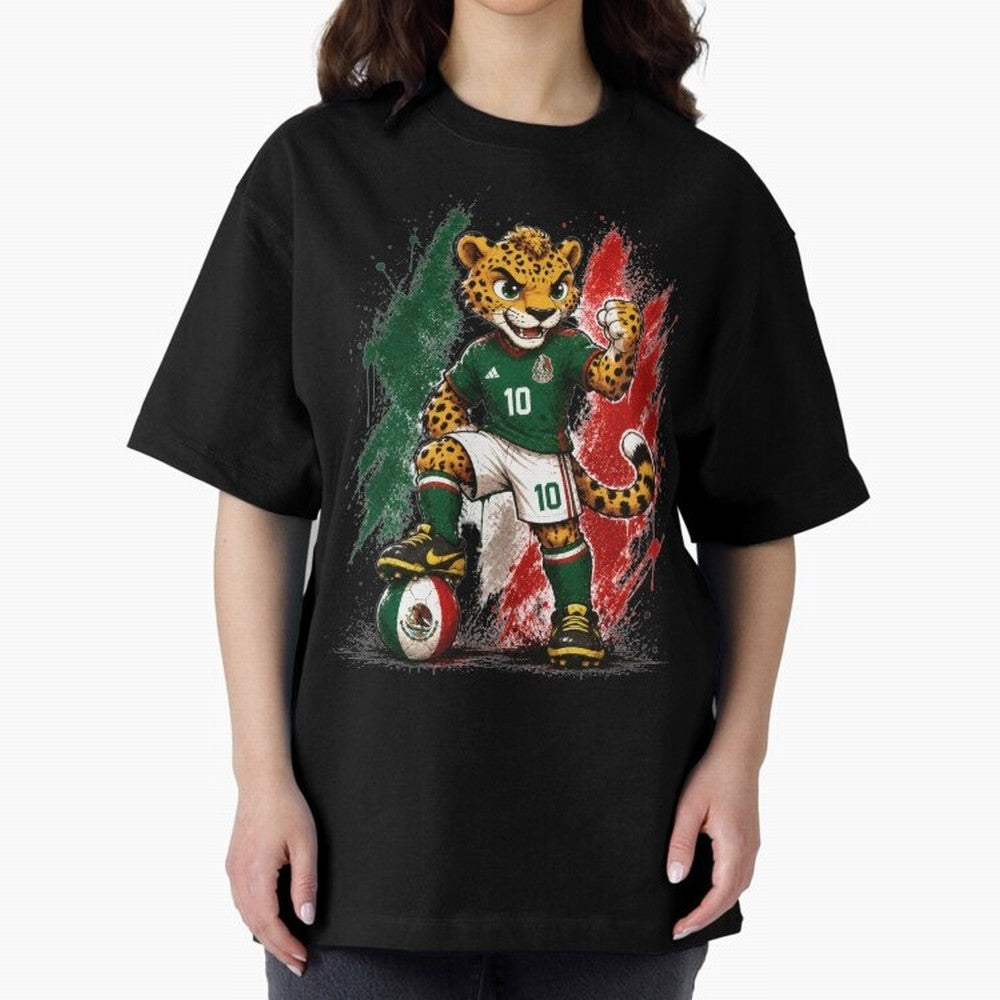 Mexico Fifa Mundial Oversized T-Shirt Remember Iconic Moments from FIFA World Cup 2026 Group Stage Spirit, Filled with Argentina, Messi and Cristiano Ronaldo, Stadium Chants, National Pride, Trophy Dreams and Unforgettable Football Memories; Made