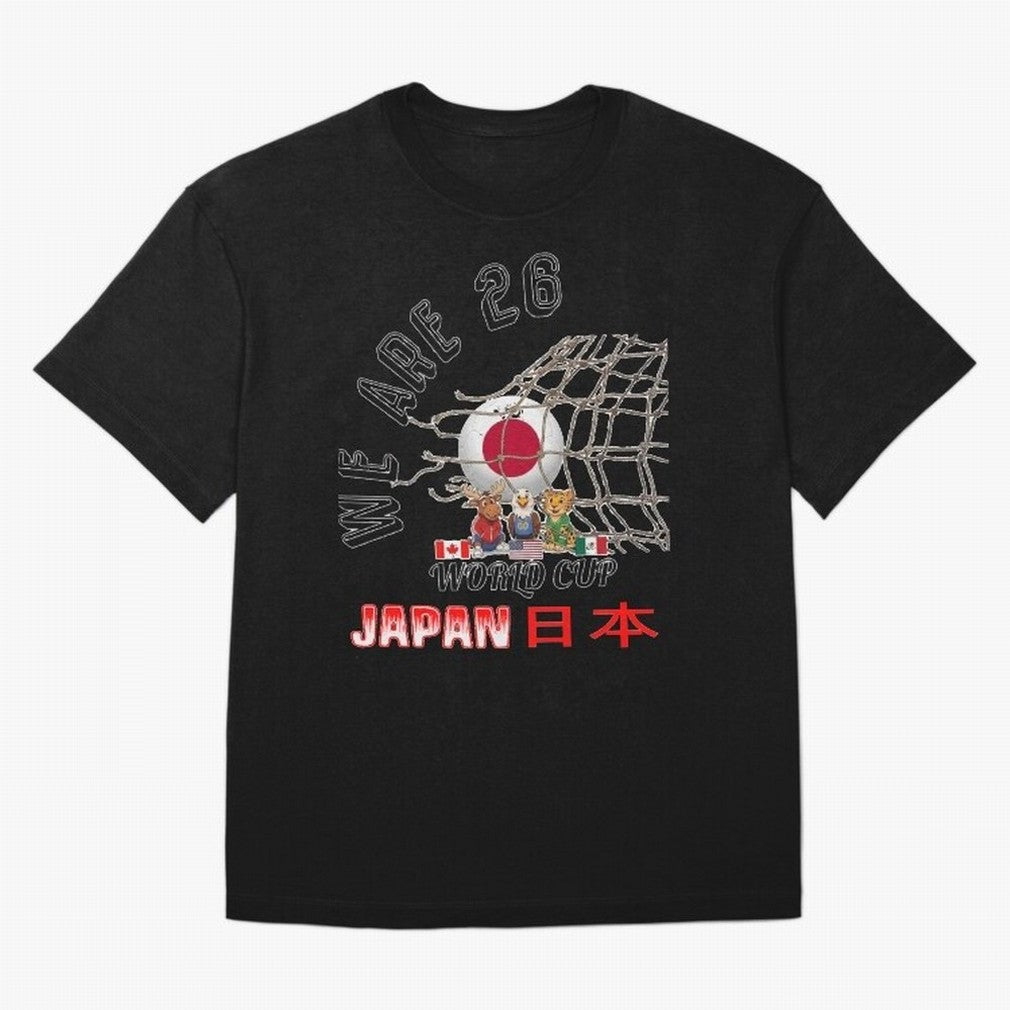 World cup 26 - Japan Oversized T-Shirt Honor Football Greatness during FIFA World Cup 2026 with Cristiano Ronaldo, Haaland and CR7, Brazil Energy, Football History, Final Match Energy, Crowd Noise and Once in a Lifetime Moments; Ideal for Fans Who