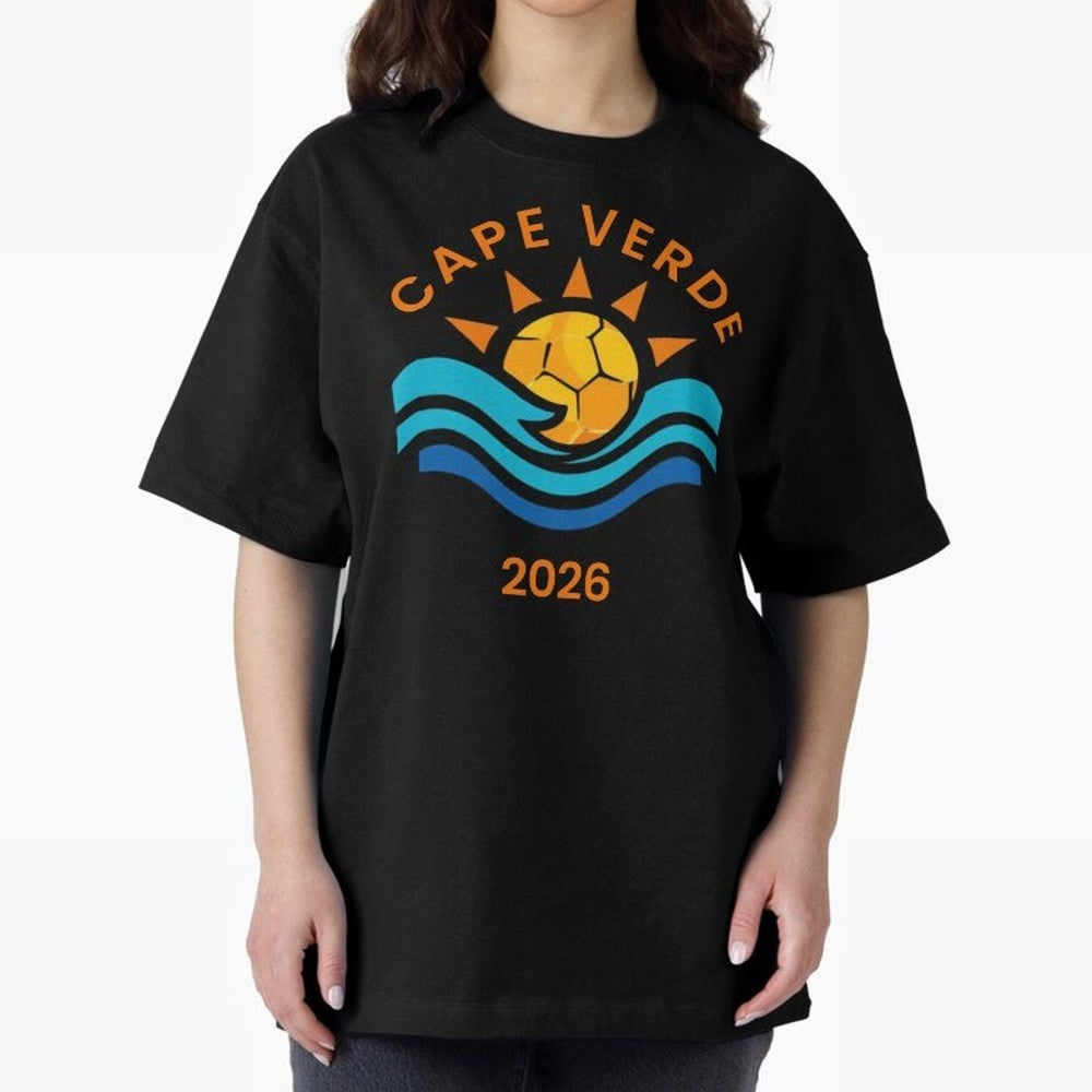 Cape Verde 2026 Oversized T-Shirt Represent FIFA World Cup 2026 Spirit, Inspired by Spain, Mbappe and Neymar, Match Day Excitement, Supporter Culture, Golden Goals and Global Football Passion; Built for Supporters Chasing Trophy Dreams, Final Match