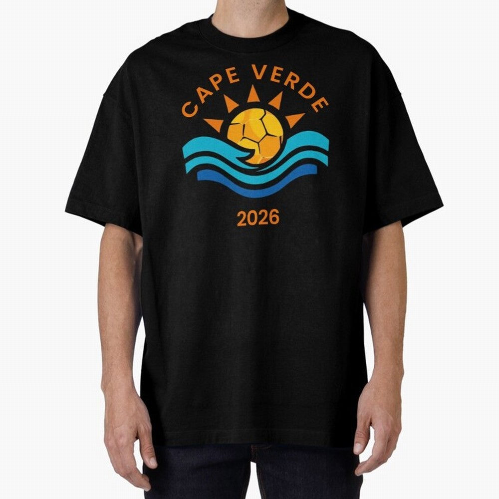 Cape Verde 2026 Oversized T-Shirt Represent FIFA World Cup 2026 Spirit, Inspired by Spain, Mbappe and Neymar, Match Day Excitement, Supporter Culture, Golden Goals and Global Football Passion; Built for Supporters Chasing Trophy Dreams, Final Match
