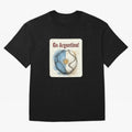 Go Argentina Soccer Ball Flag | Argentinian Football Fan Graphic Tee Oversized T-Shirt Show Your Tournament Heart for FIFA World Cup 2026 Group Stage with CR7 and Messi, Argentina, France and Brazil Energy, Championship Spirit, Famous Goals,