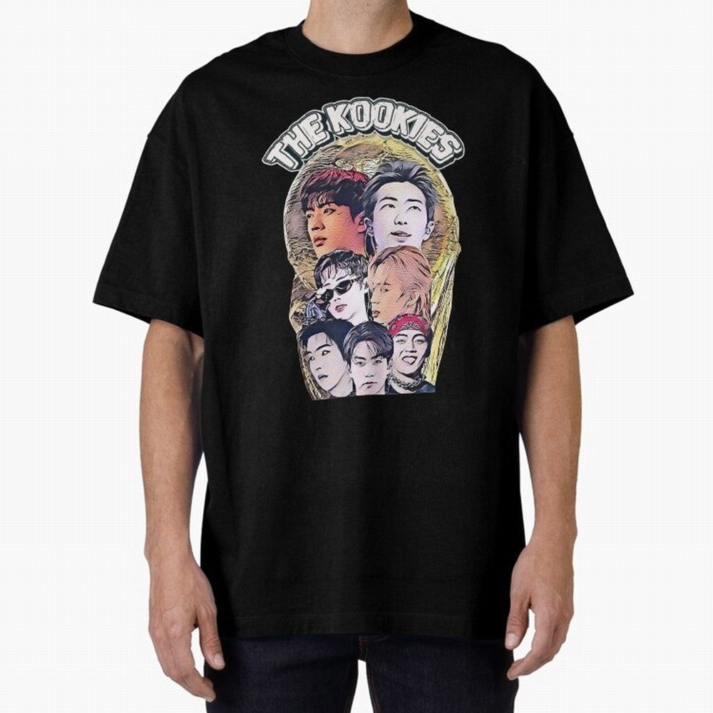 The Kookies - BTS Design Oversized T-Shirt Relive Legendary Nights from Global Football Passion for FIFA World Cup 2026 USA Canada Mexico, Made for Messi and Cristiano Ronaldo, Argentina, Champion Mindset, Group Stage Buzz, Knockout Tension and