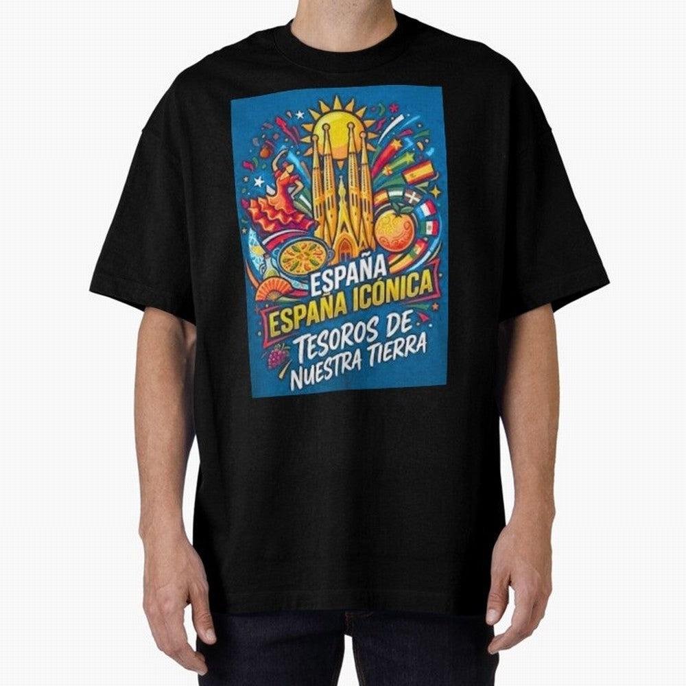 Spain Oversized T-Shirt Bring Match Day Fire to the FIFA World Cup 2026 Group Stage Journey through Messi, CR7 and Mbappe Highlights, Spain Pride, Stadium Chants, National Pride, Trophy Dreams and Unforgettable Football Memories; Built for