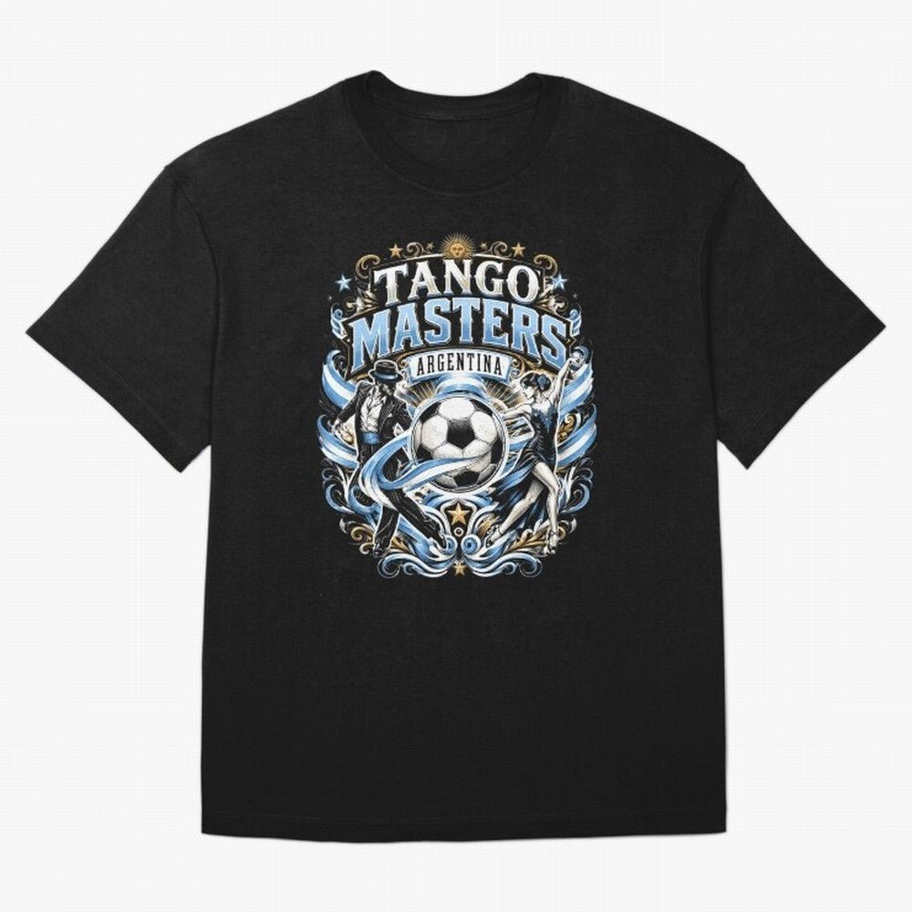 Tango Masters Argentina World Cup 2026 Oversized T-Shirt Support Global Football Passion for FIFA World Cup 2026, Driven by Haaland and Mbappe, Argentina, France and Brazil, Soccer Culture, Superstar Moments, National Team Dreams and Competitive
